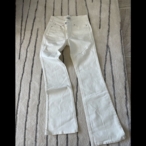 New - Noir Embellished White Bootcut Jean - Picture 1 of 6